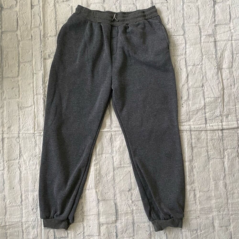 Men’s XL pull on elastic waist w/drawstring jogger sweatpants grey